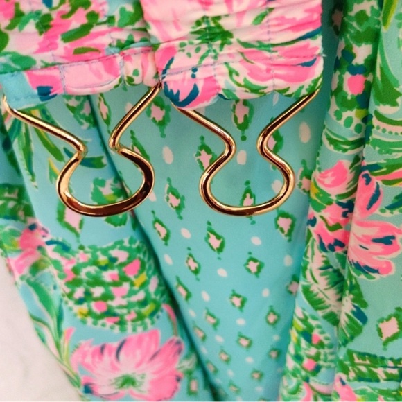 Lilly Pulitzer Size XL Barbara Sleeved Dress Oh Diamond Girl Engineered - Picture 6 of 11